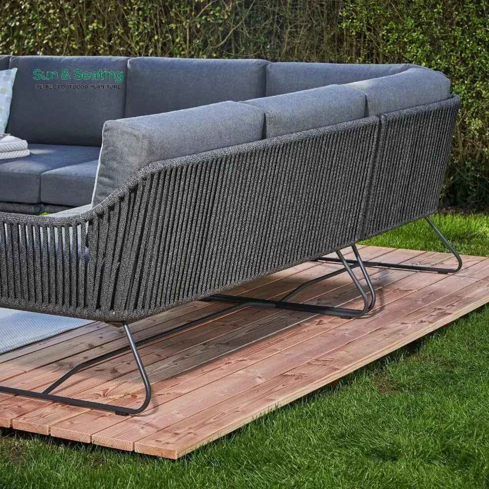 An Donatella 6-Seater L-Shape Outdoor Rope Sofa Set Sofa Set