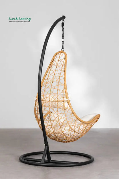 Angélica Single Seater Hanging Swing With Stand For Balcony Garden Swing Swings