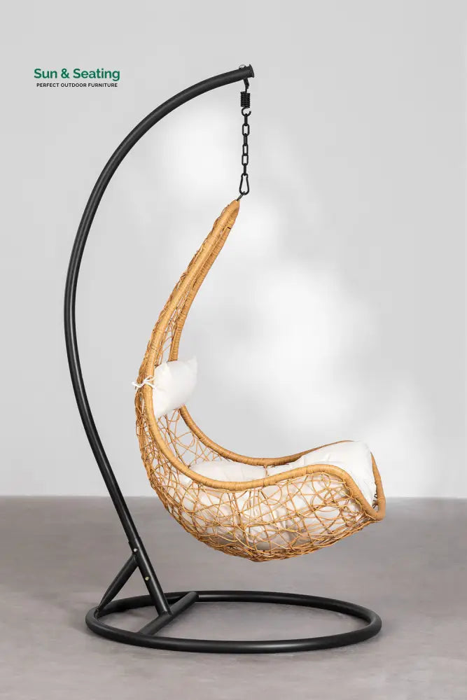 Angélica Single Seater Hanging Swing With Stand For Balcony Garden Swing Swings