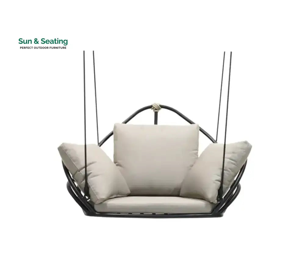 Angeline Single Seater Hanging Swing Without Stand For Balcony Garden Swing (Black) Swings