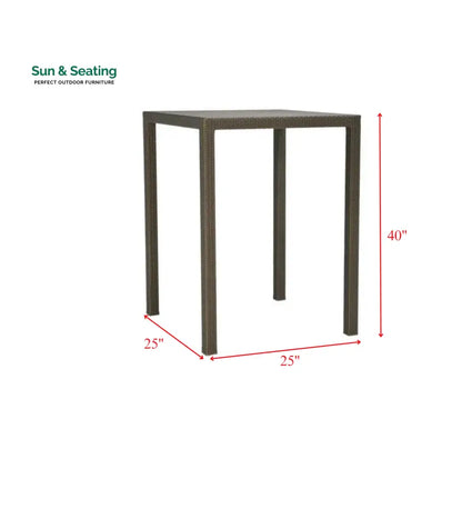 Angelo Outdoor Patio Bar Set 2 Chairs and 1 Table Set (Brown) Bar Sets