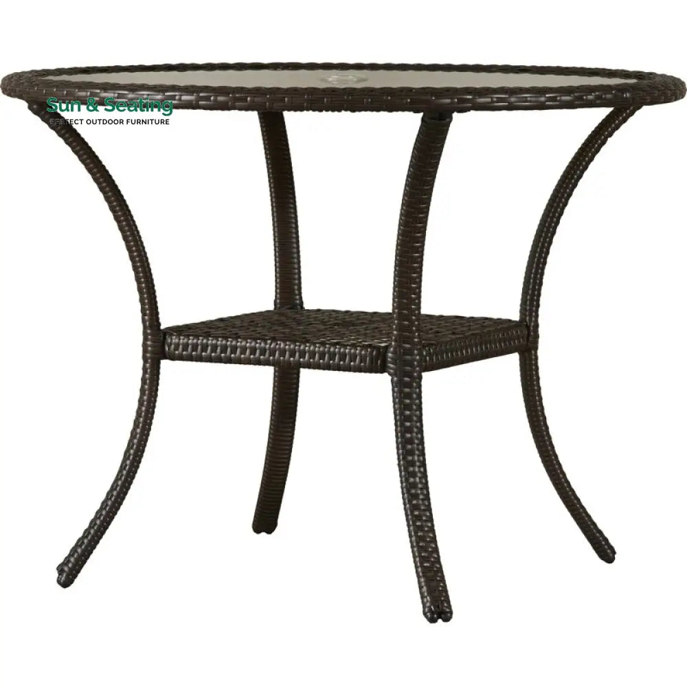 Angelo Outdoor Patio Dining Set 4 Chairs and 1 Table (Brown) Dining sets