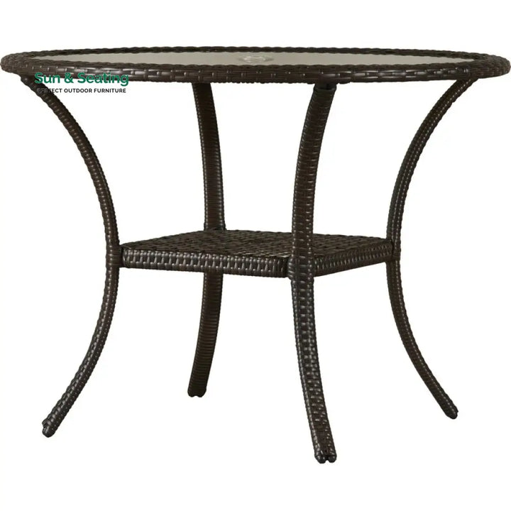 Angelo Outdoor Patio Dining Set 4 Chairs and 1 Table (Brown) Dining sets