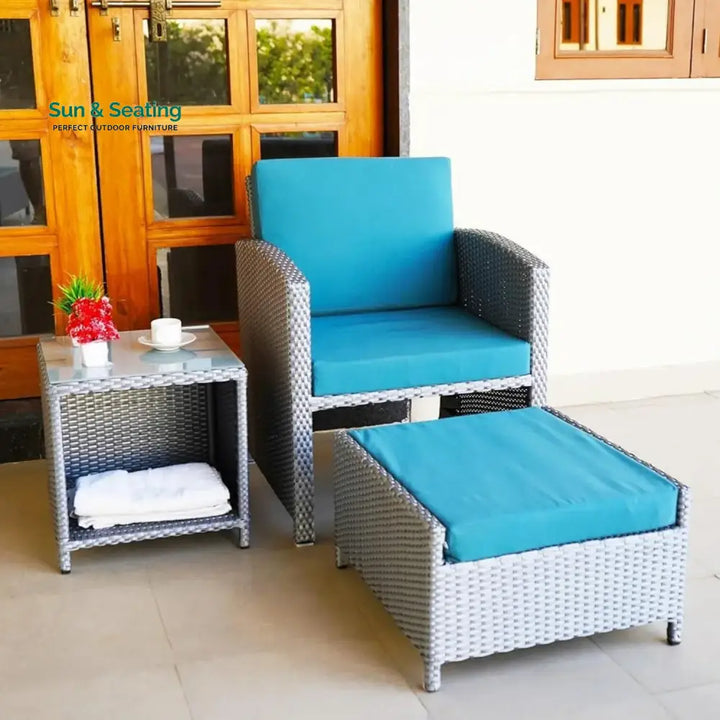 Anushka Outdoor 5 Piece Patio Wicker All Weather Sectional Furniture Set Patio Sofa Set