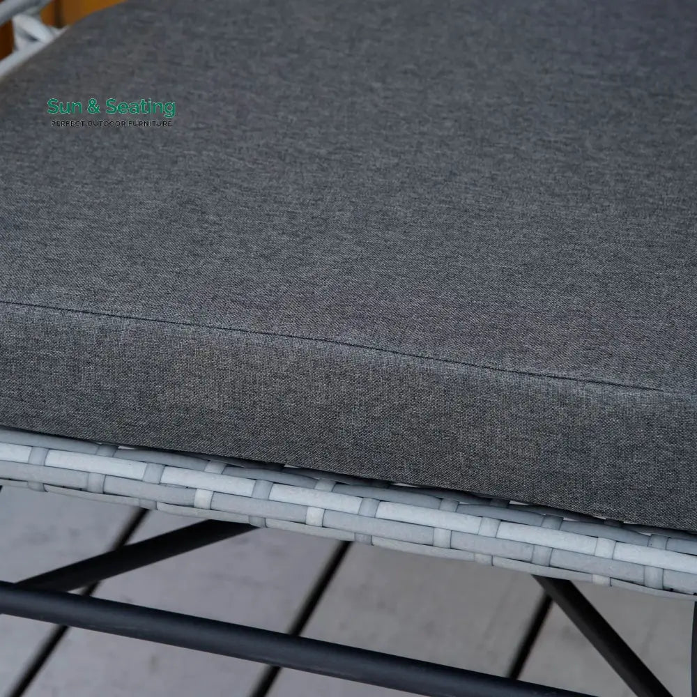 Apto Outdoor Patio Seating Set 2 Chairs and 1 Table Set (Grey) Coffee Table Sets