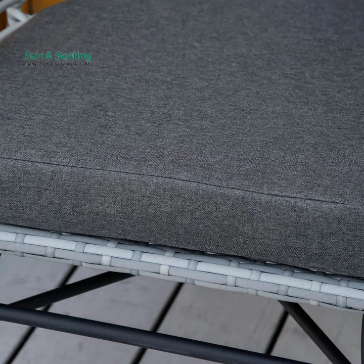 Apto Outdoor Patio Seating Set 2 Chairs and 1 Table Set (Grey) Coffee Table Sets