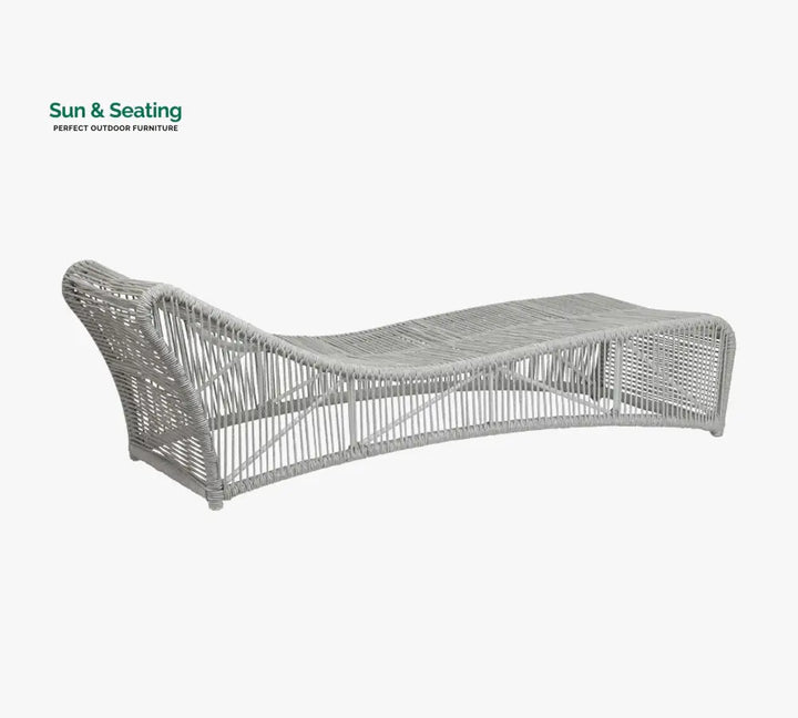 Arcuri Outdoor Swimming Poolside Lounger Braided &amp; Rope Loungers