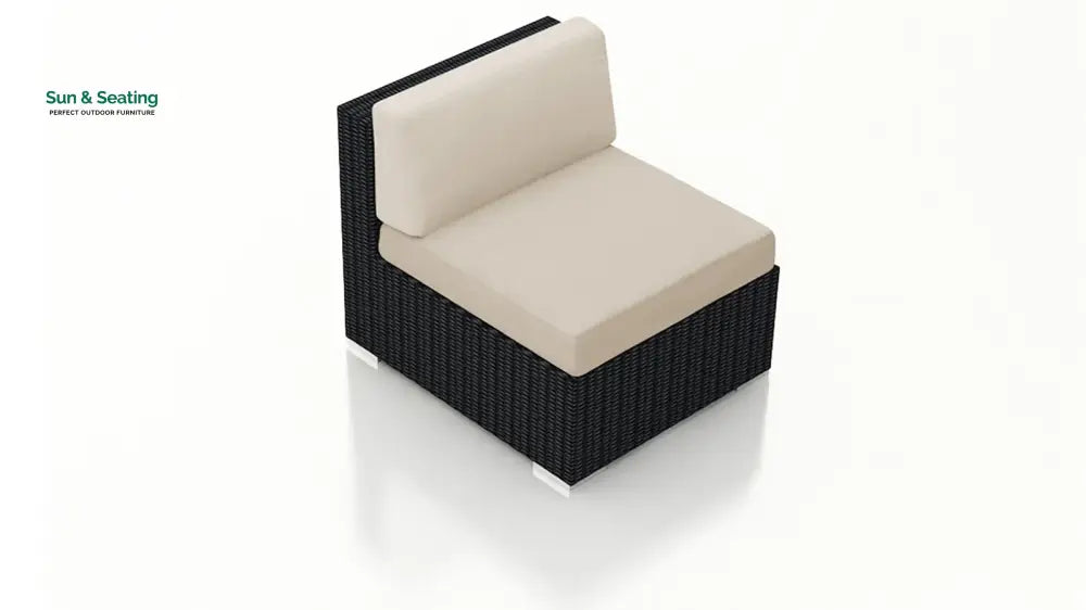 Arena Outdoor Sofa Set 7 Seater Single seater and 1 Center Table With 1 Side Table Set (Black) Sofa Sets