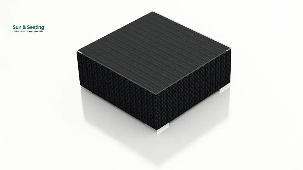 Arena Outdoor Sofa Set 7 Seater Single seater and 1 Center Table With 1 Side Table Set (Black) Sofa Sets