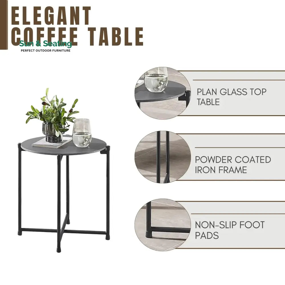 Aria Lamia 3-Piece Rope Patio Set - Perfect for Outdoor Entertaining Patio Set