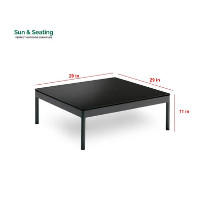 Athan Outdoor Garden Balcony Sofa Set 2 Seater 2 Single Seater 1 Center Table Set (Dark Grey) Braided and Rope Sofa Sets