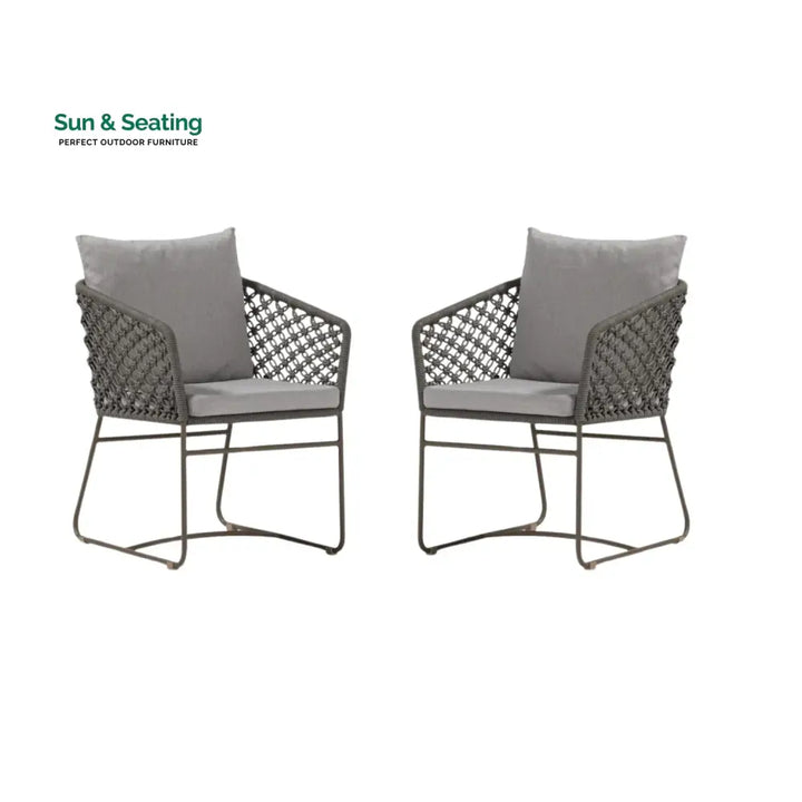 Atieno Outdoor Rope 2-Piece Patio Chairs Patio Chairs