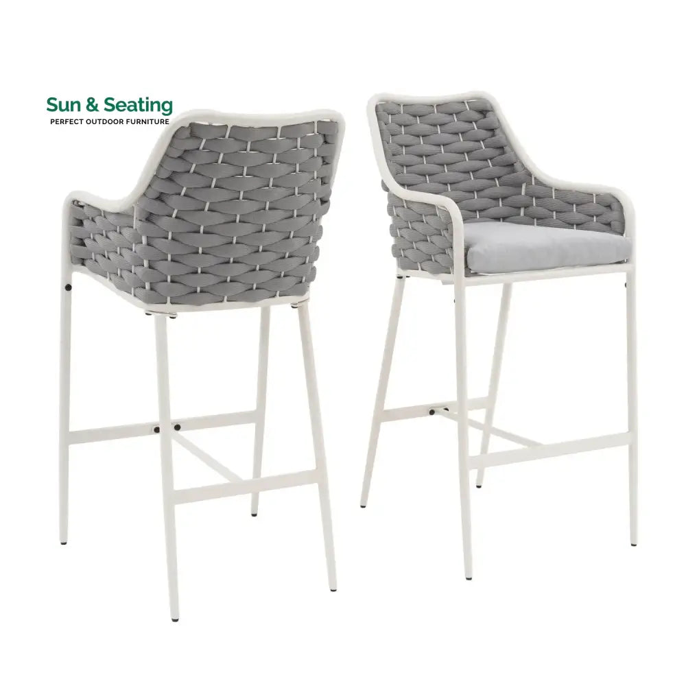 Autumn 2-Piece Outdoor Rope Bar Chairs – Stylish Comfort Built to Last Bar Chairs