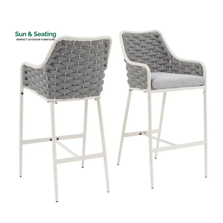 Autumn 2-Piece Outdoor Rope Bar Chairs – Stylish Comfort Built to Last Bar Chairs