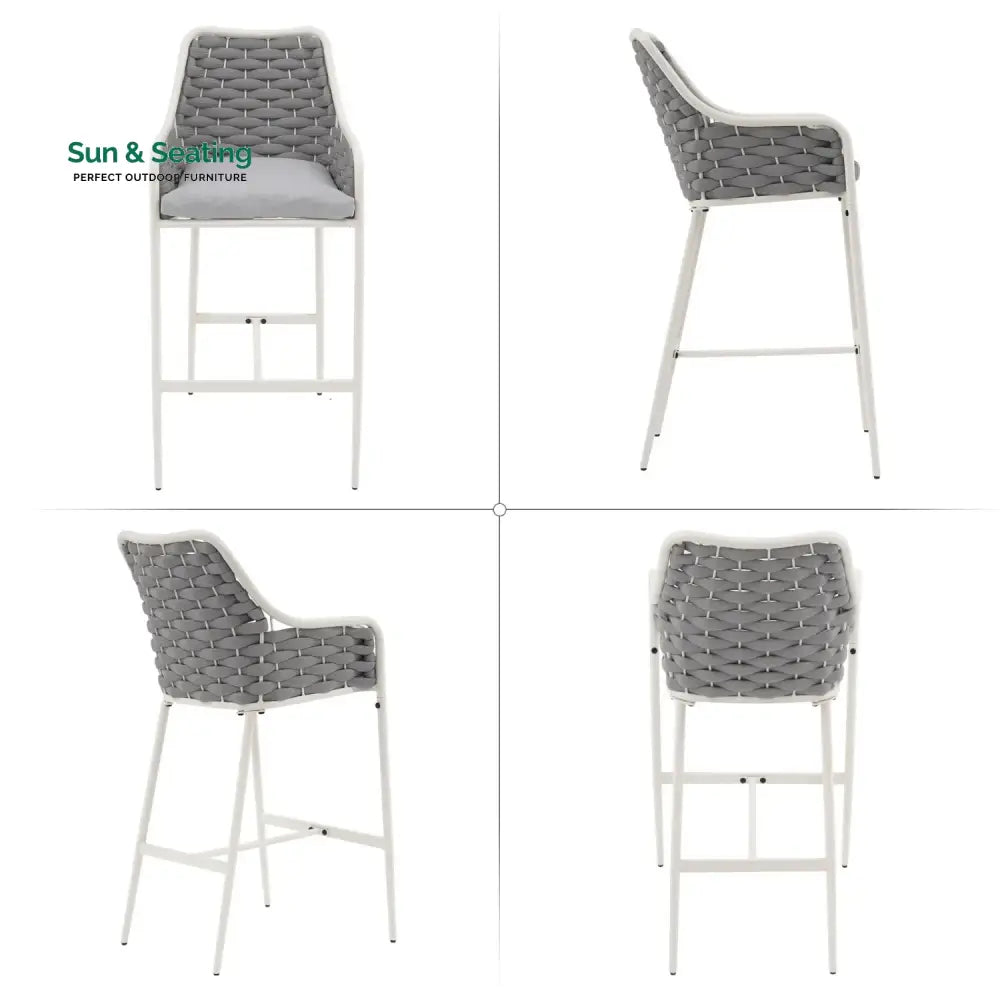 Autumn 2-Piece Outdoor Rope Bar Chairs – Stylish Comfort Built to Last Bar Chairs