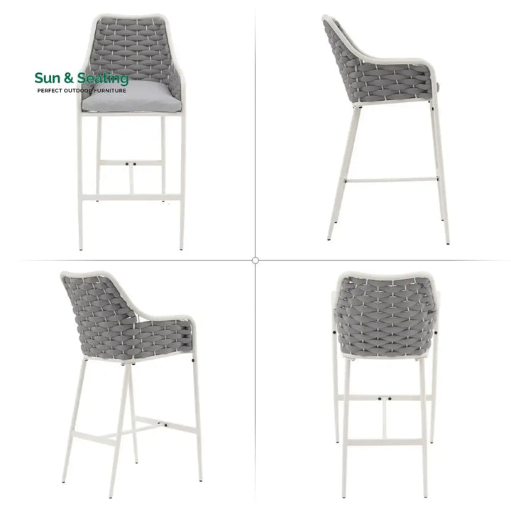 Autumn 2-Piece Outdoor Rope Bar Chairs – Stylish Comfort Built to Last Bar Chairs