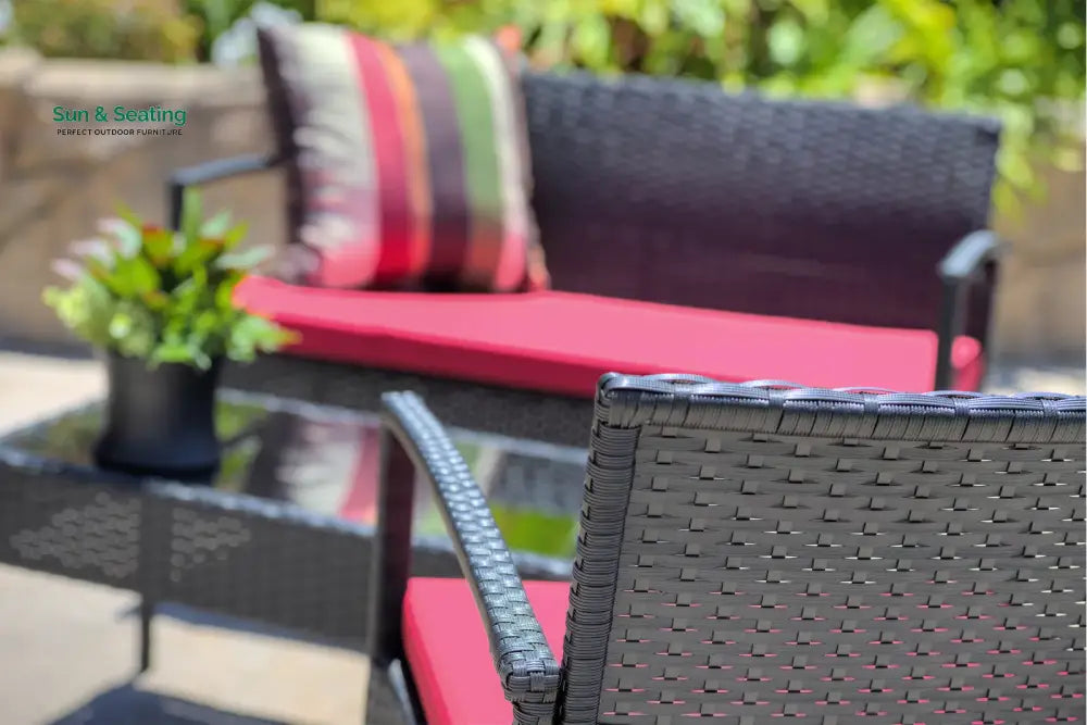 Aver Outdoor Sofa Set 2 Seater 2 Single seater and 1 Center Table Set (Black) Sofa Sets