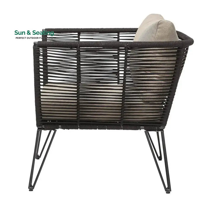 Ayan Outdoor Rope 1 Piece Patio Single Seater Sofa Sofa Set