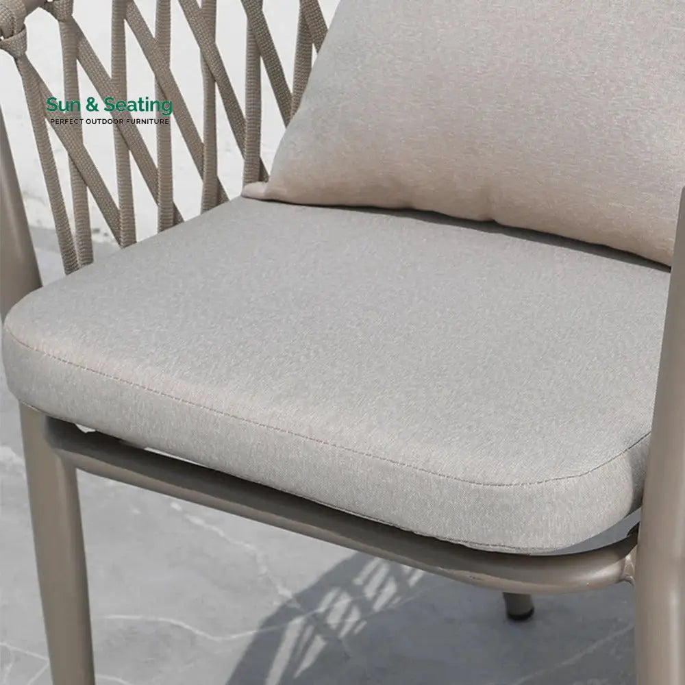 Ayla Outdoor Patio Seating Set 2 Chairs and 1 Table Set (Beige) Coffee Table Sets