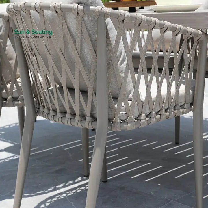 Ayla Outdoor Patio Seating Set 2 Chairs and 1 Table Set (Beige) Coffee Table Sets