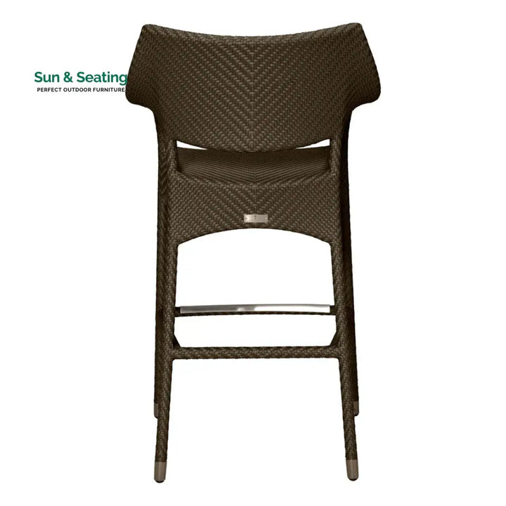 Baier Outdoor Patio Bar Chair 2 Chairs For Balcony (Dark Brown) Bar Sets