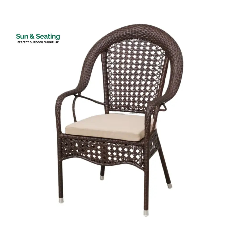 Balqis Outdoor All-Weather Resistant Rattan Wicker 5-Piece Dining Set Dining Set