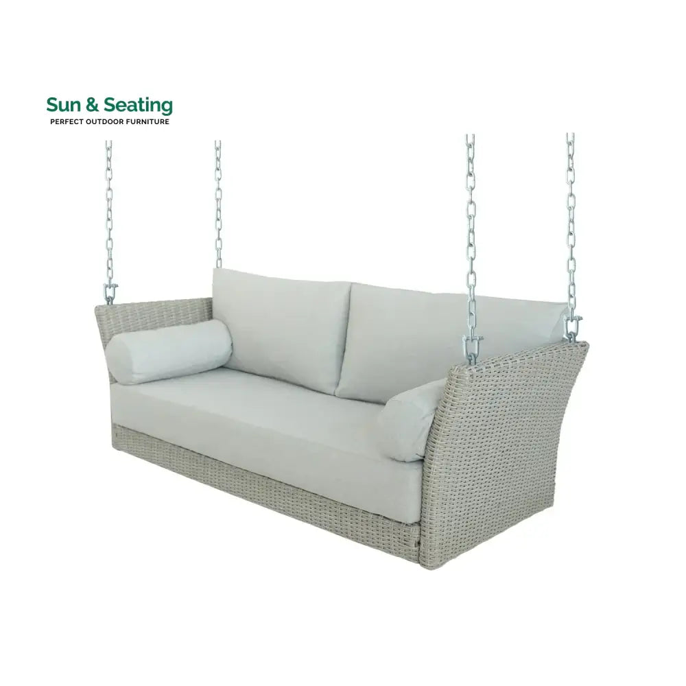 Banke Outdoor Rattan Wicker Hanging Swing Chair with Cushion Swing
