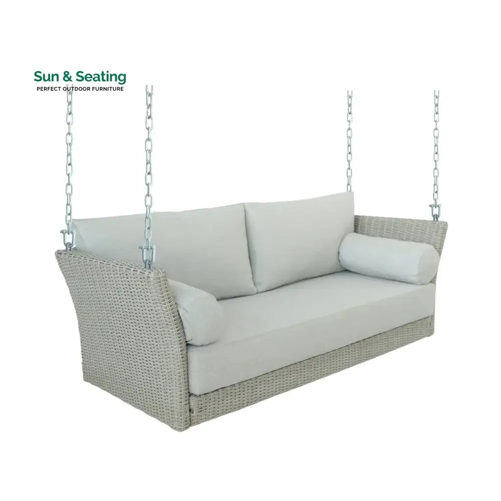 Banke Outdoor Rattan Wicker Hanging Swing Chair with Cushion Swing