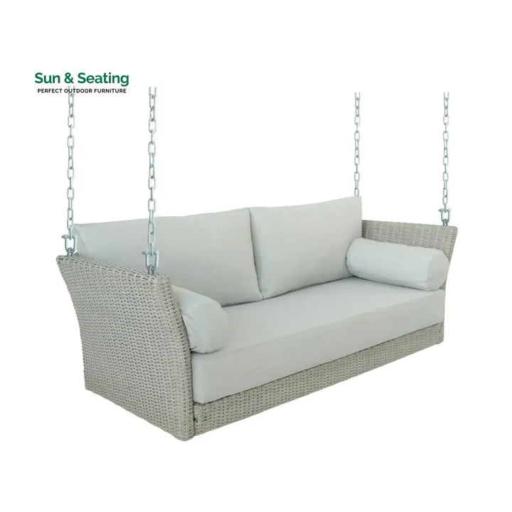 Banke Outdoor Rattan Wicker Hanging Swing Chair with Cushion Swing