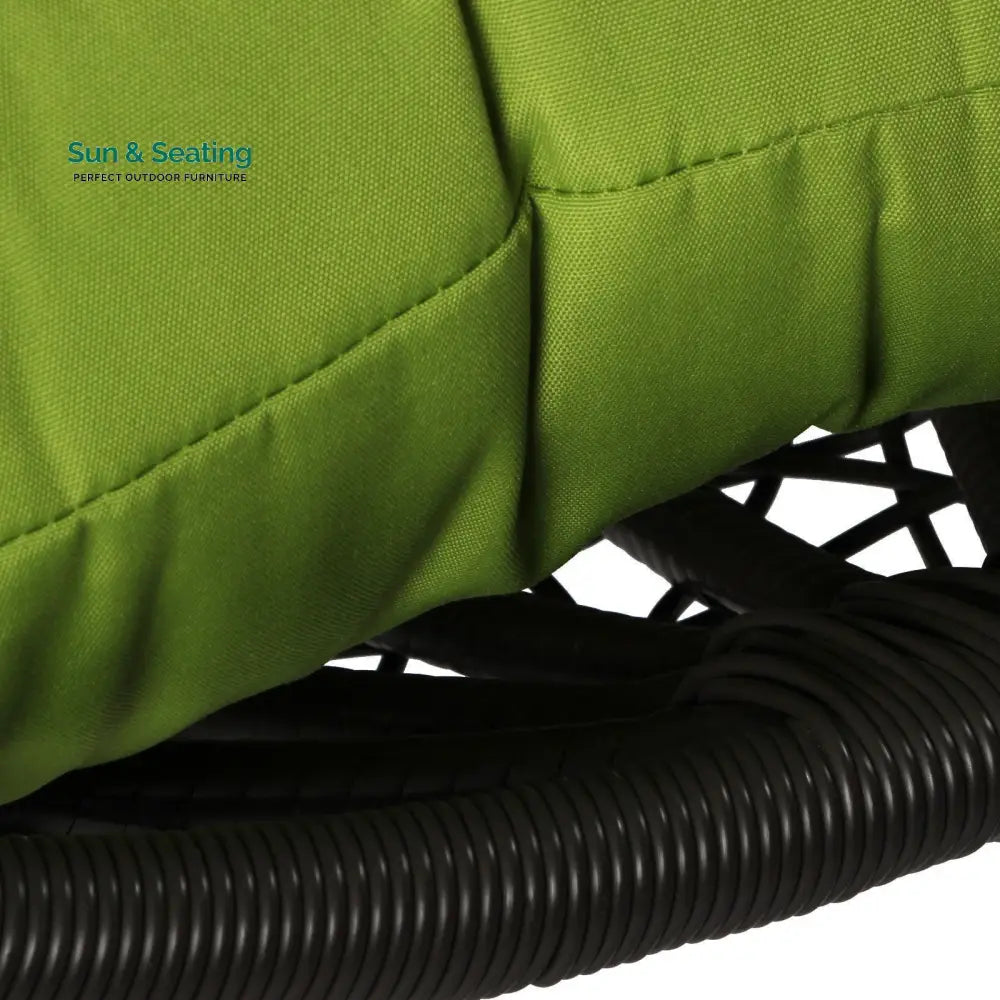 Bartolomeo Single Seater Hanging Swing With Stand For Balcony Garden Swing (Dark Brown) Swings