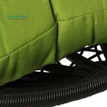 Bartolomeo Single Seater Hanging Swing With Stand For Balcony Garden Swing (Dark Brown) Swings