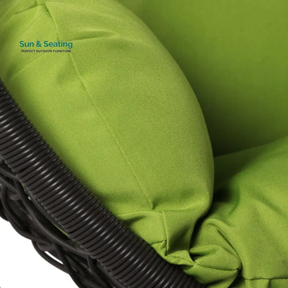 Bartolomeo Single Seater Hanging Swing With Stand For Balcony Garden Swing (Dark Brown) Swings