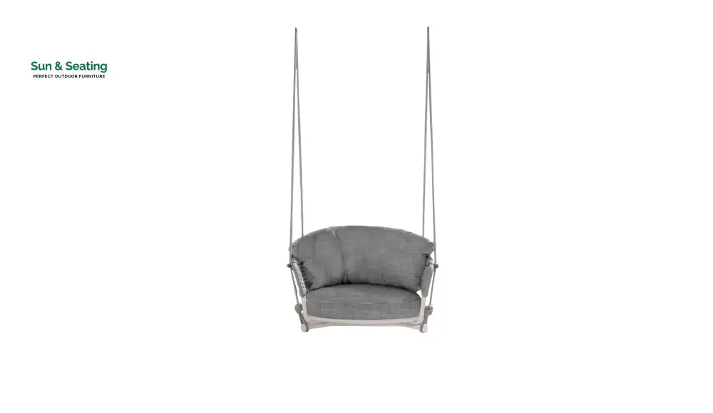 Beavin Single Seater Hanging Swing Without Stand For Balcony Garden Swing Grey Swings