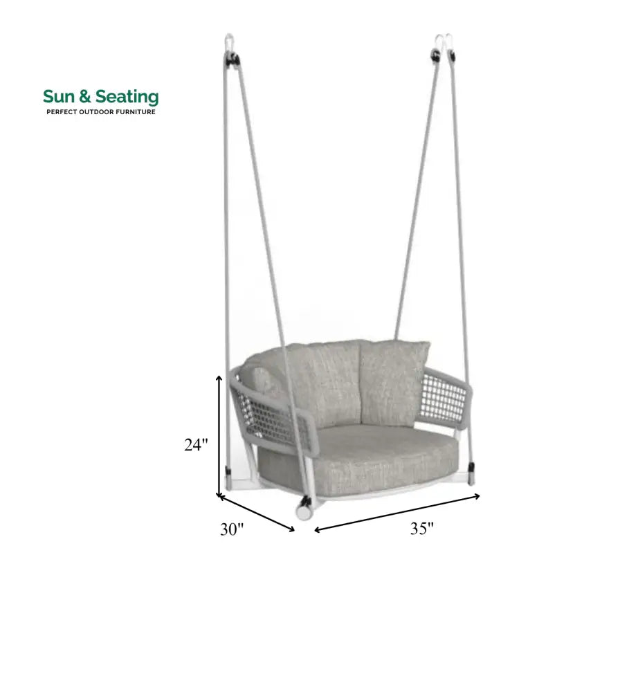 Beavin Single Seater Hanging Swing Without Stand For Balcony Garden Swing Swings