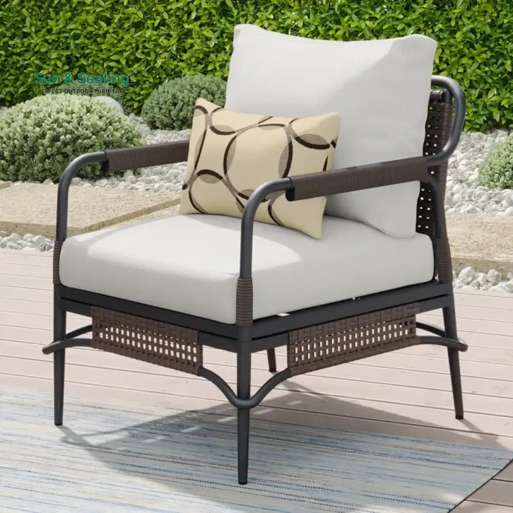 Belinda Outdoor Patio Seating Set 2 Chairs and 1 Table Set (Dark Brown) Coffee Table Sets