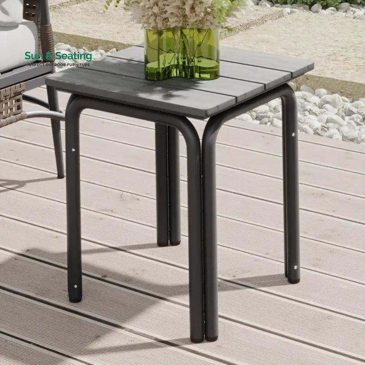Belinda Outdoor Patio Seating Set 2 Chairs and 1 Table Set (Dark Brown) Coffee Table Sets