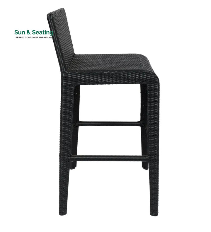 Betta Outdoor Patio Bar Sets 2 Chairs and 1 Table (Black) Bar Sets