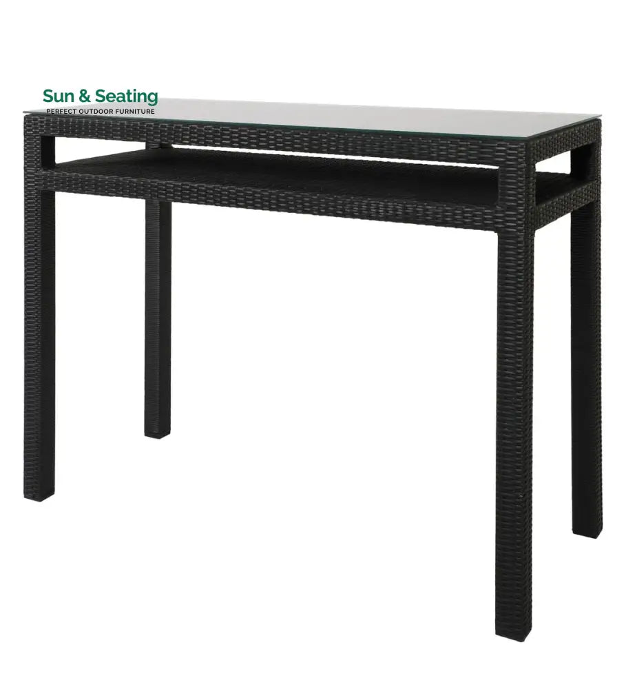 Betta Outdoor Patio Bar Sets 2 Chairs and 1 Table (Black) Bar Sets