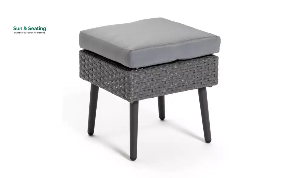 Bettino Outdoor Sofa Set 4 Seater 2 Single seat and 1 Center Table (Black + Grey) Outdoor Furniture Sets