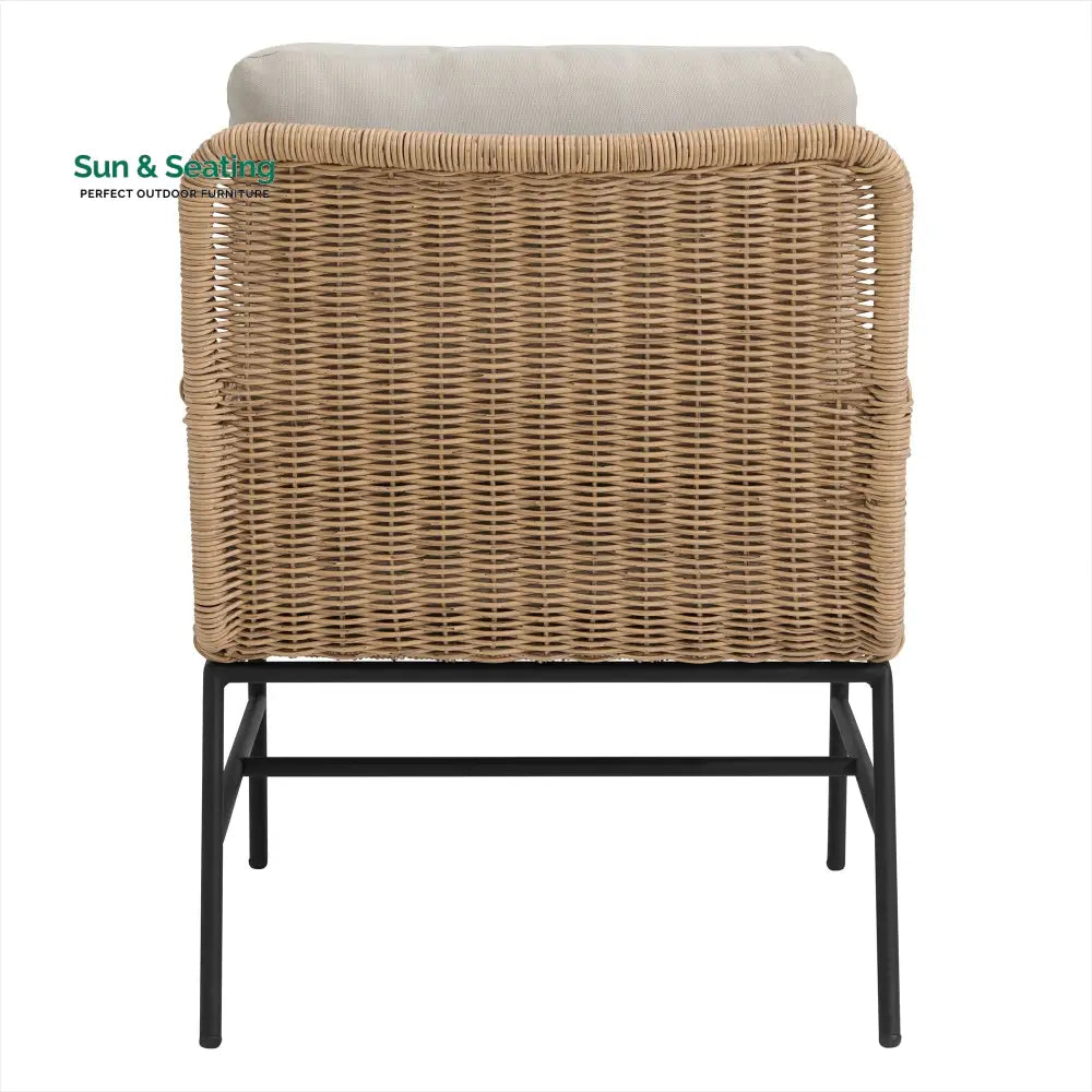 Bevy Outdoor Patio Seating Set 2 Chairs and 1 Table Set (Honey) Coffee Table Sets