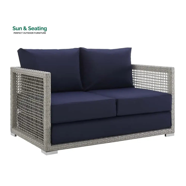 Bhanvi Outdoor Wicker Woven 6 Pieces Sectional Patio Furniture Set Sofa Set