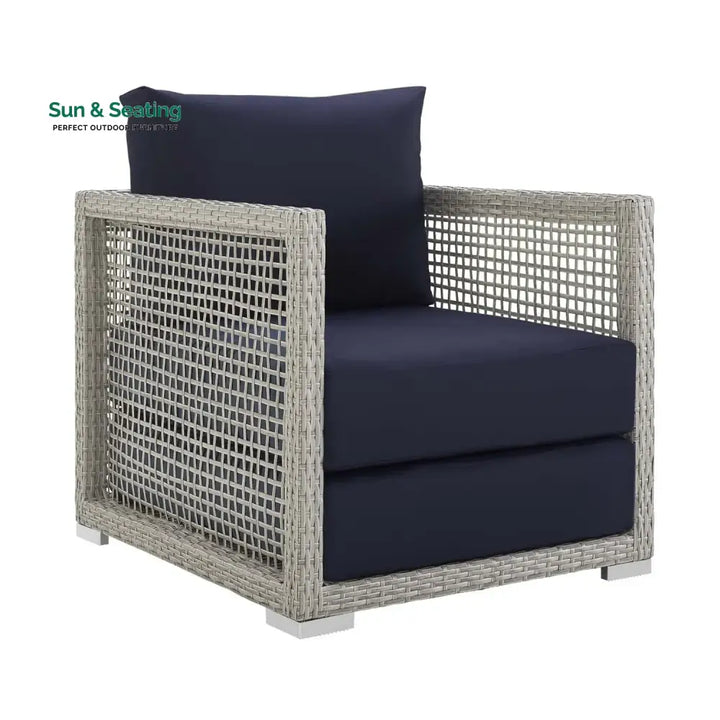 Bhanvi Outdoor Wicker Woven 6 Pieces Sectional Patio Furniture Set Sofa Set