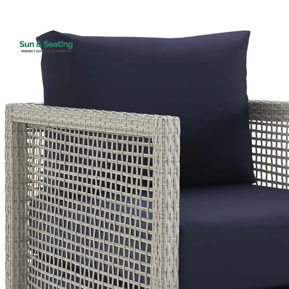 Bhanvi Outdoor Wicker Woven 6 Pieces Sectional Patio Furniture Set Sofa Set