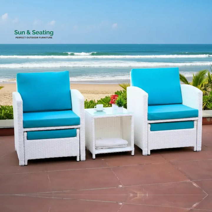 Bhoomika Outdoor 5 Piece Patio Wicker All Weather Sectional Furniture Set Patio Sofa Set