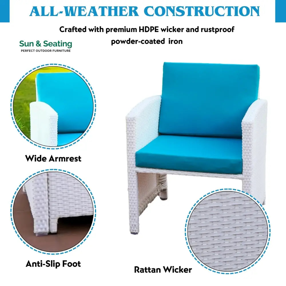 Bhoomika Outdoor 5 Piece Patio Wicker All Weather Sectional Furniture Set Patio Sofa Set