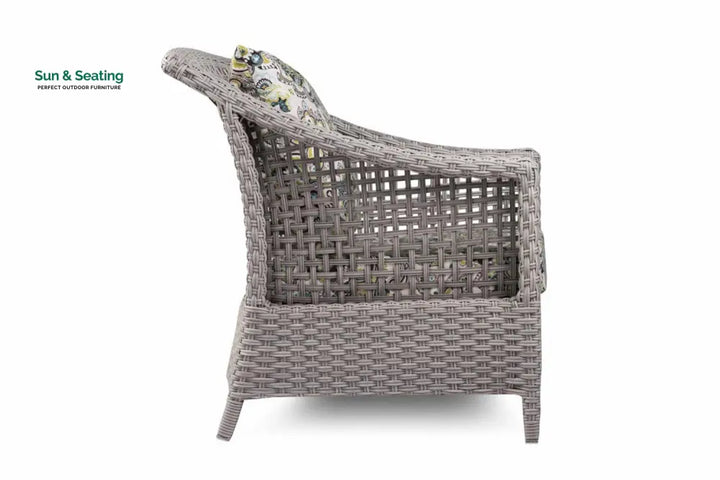 Bianchi Outdoor Sofa Set 2 Seater 2 Single seater and 1 Center Table (Grey) Sofa Sets