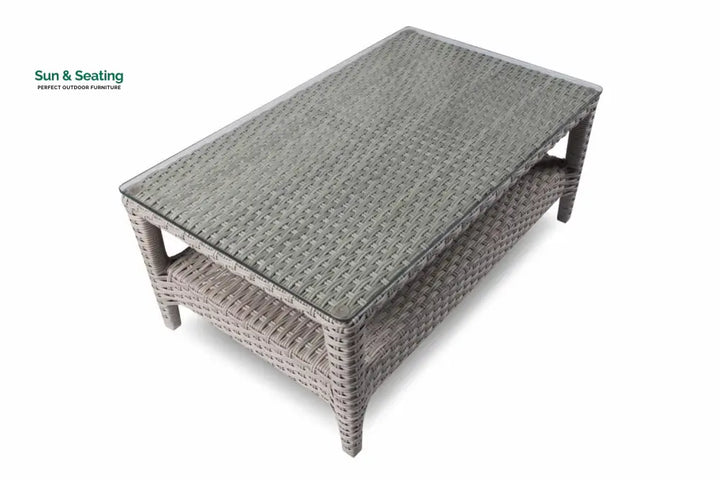 Bianchi Outdoor Sofa Set 2 Seater 2 Single seater and 1 Center Table (Grey) Sofa Sets