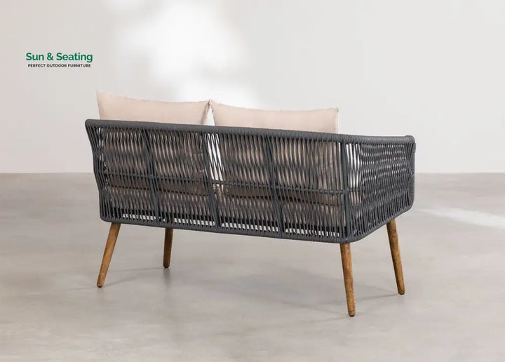 Bilbao Outdoor Sofa Set 2 Seater 2 Single seater Set Braided &amp; Rope Sofa Sets