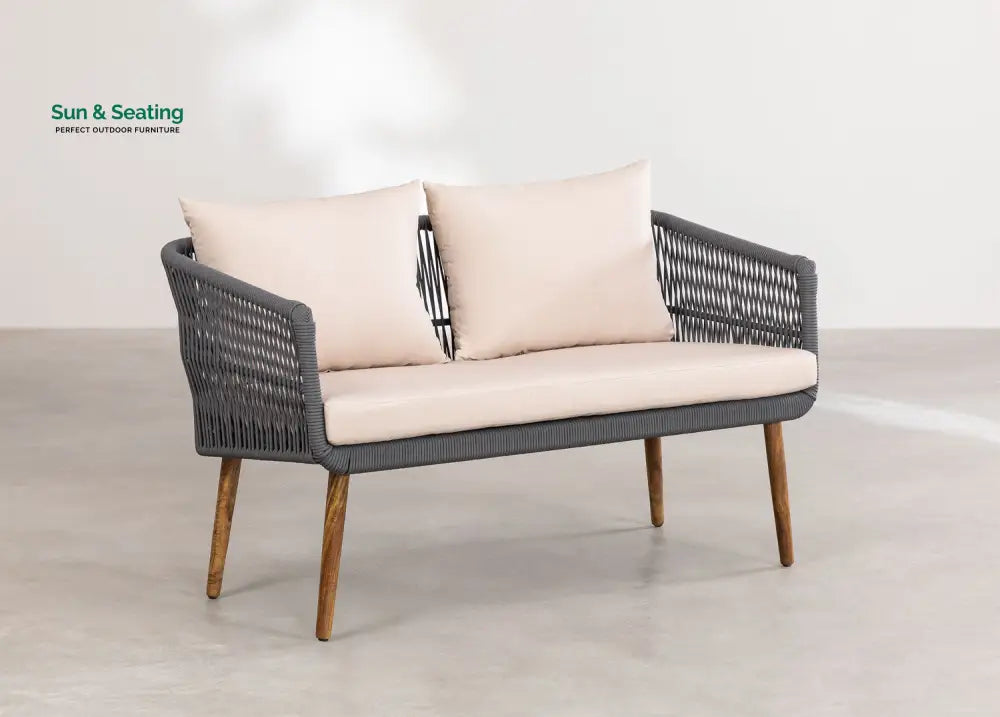 Bilbao Outdoor Sofa Set 2 Seater 2 Single seater Set Braided &amp; Rope Sofa Sets
