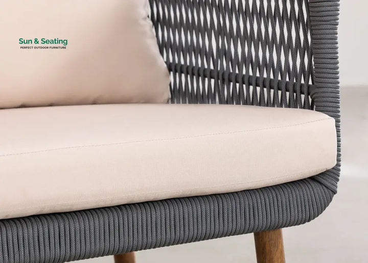 Bilbao Outdoor Sofa Set 2 Seater 2 Single seater Set Braided &amp; Rope Sofa Sets